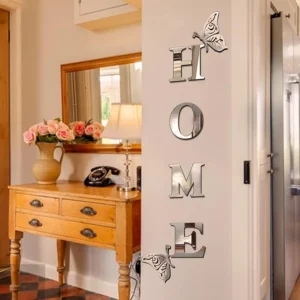 Home Sign Acrylic Mirror – Modern Home Decoration